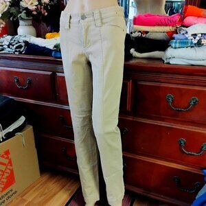 Tan Cotton Jeans